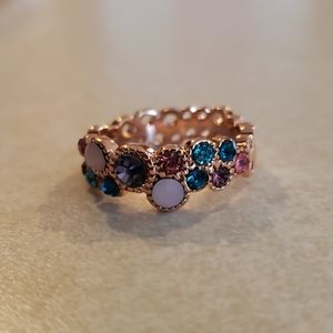 Size 7 multi-tone jewel costume ring